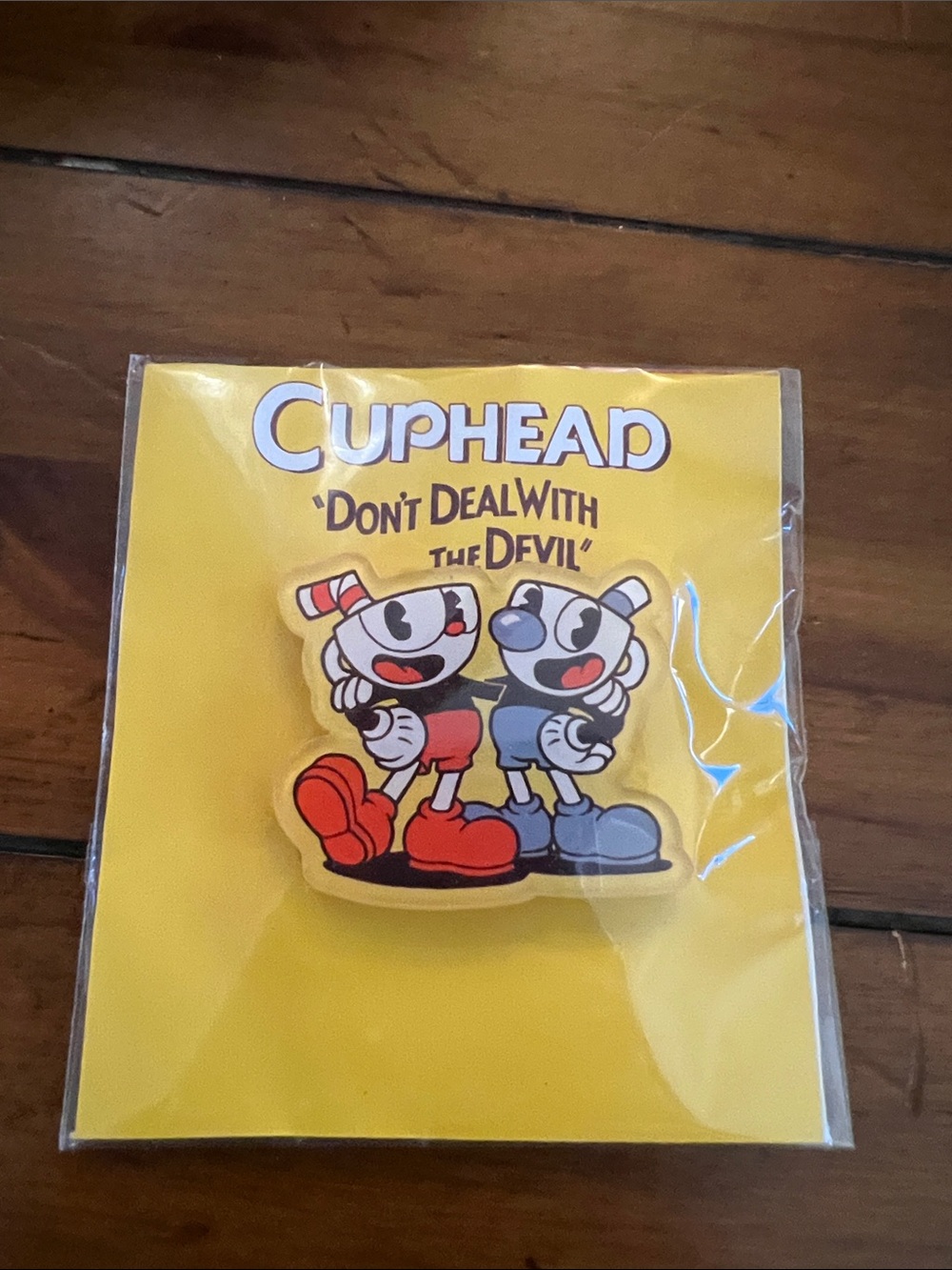 Cuphead Collectible Accessory Pin - Red & Blue Design